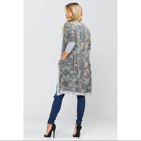 Long Sleeve Camo Cardi - Picture 2 of 6